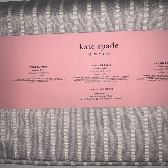 NWT Harbour Drive Kate Spade Table Runner - Picture 6 of 10